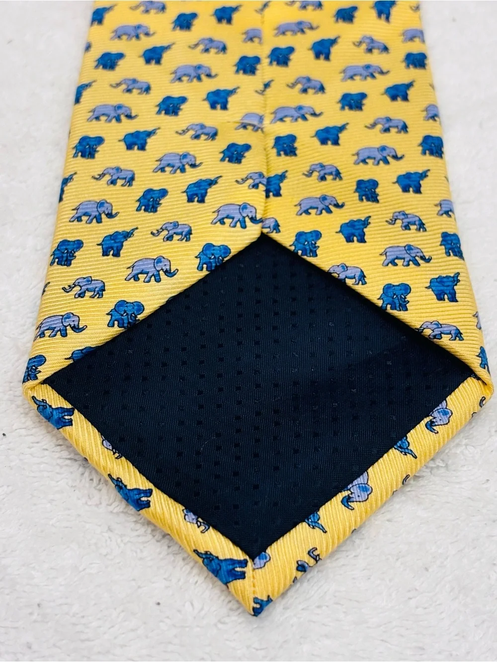 Brand New Happy Elephants Tie By Firenze - 3 3/4 Inches Wide